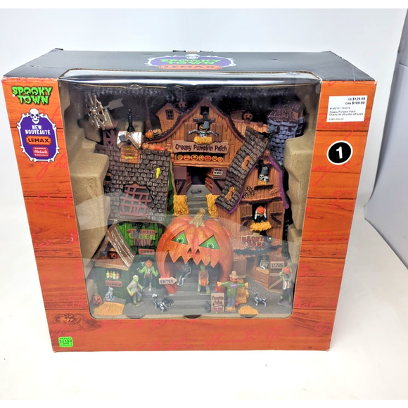 Lemax Spooky Town CREEPY PUMPKIN PATCH #45210 2024 Facade LED Lit * Fast ship - Picture 5 of 7